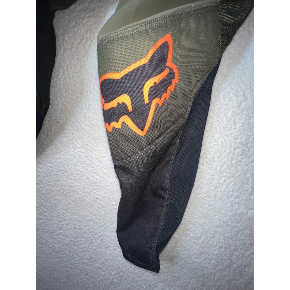 Fox Racing Legion Motocross Pants Mens 36 Olive Green Orange Off-Road MX Gear - Picture 3 of 9